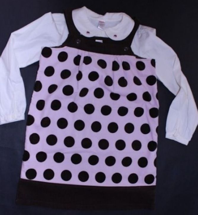 New Girl's Gymboree Sweeter Than Chocolate  Polka Dot Jumper and Top Sz 10-12