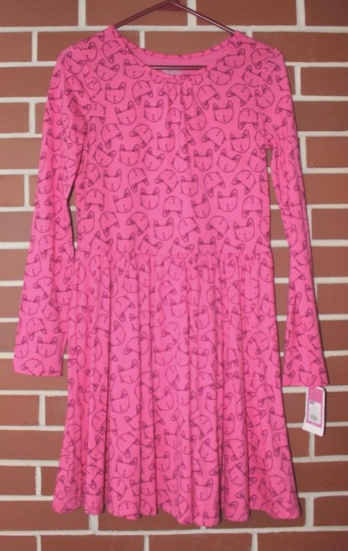 NWT CIRCO Girls dress XL 14 16 Kitty Cats Pink long sleeve outfit