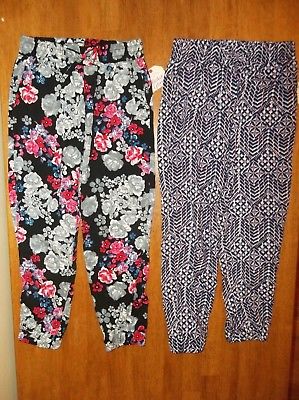 Girls Faded Glory Soft Pants Size (S) 6 6x Lot of 2 NWT