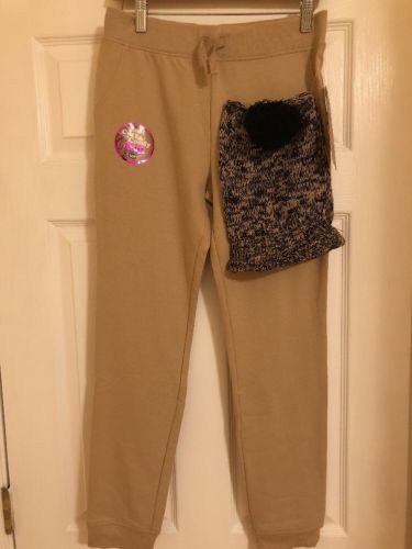 NWT Girl's Lee Jogger Pants Size 16 With Knit Hat