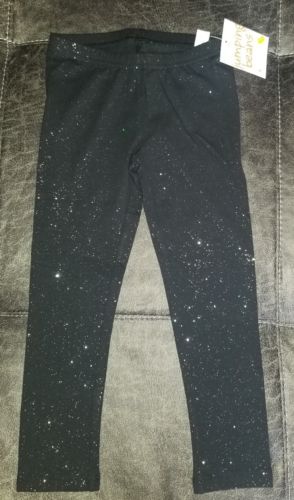 NWT Jumping Beans Girls Size 4 Black Sparkle Pants