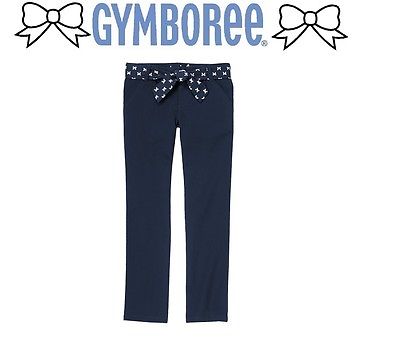 Gymboree Girls Ribbon Belt Twill Pants to choose  6 10