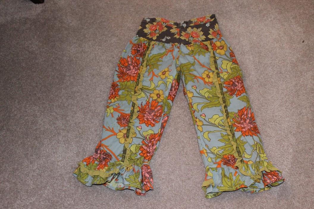 Matilda Jane Size 6 Field Trip Samantha Ruffle Pants EUC