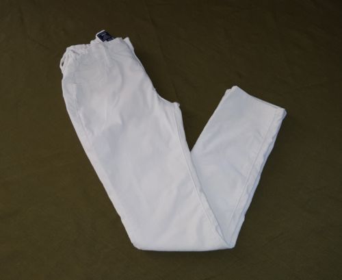 Gap Kids white size 10 Skinny fit white velour adjustable waist pants girls