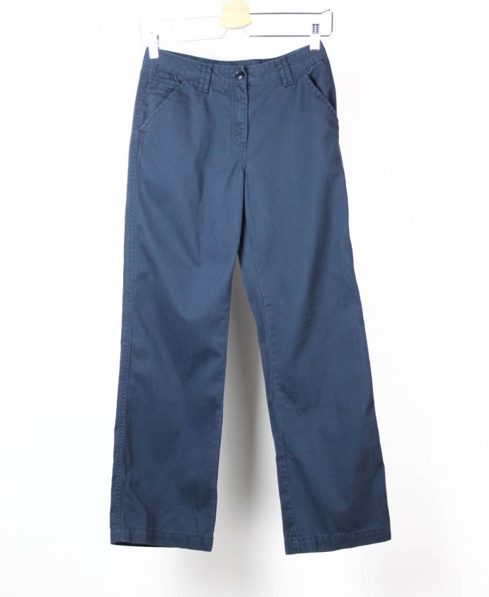 LL Bean Girls Pants Adjustable Waist Size 14 Blue