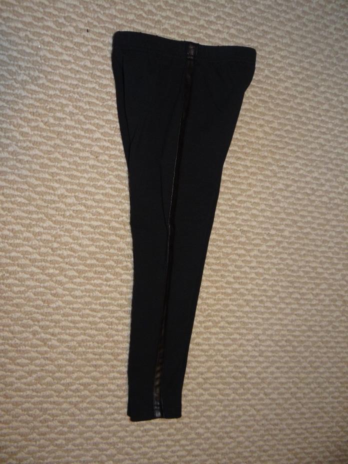 Ralph Lauren Polo Kids Girl's Leggings Pants Black Faux Leather Size 5