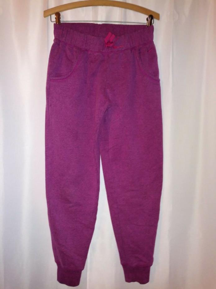 Nike youth girls XL pink elastic waist sweatpants joggers with pockets