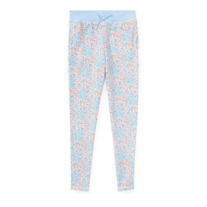 New Ralph Lauren Girls Floral Atlantic Terry Pant MSRP $45 Size Large and XL