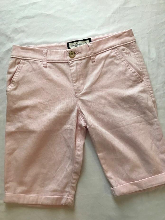 Abercrombie Kids Girls Light Pink Bermuda Shorts Sz 12