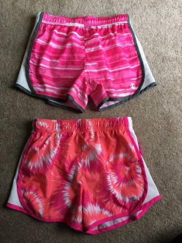 Girls Pink Energy Zone Athletic Shorts Size L New