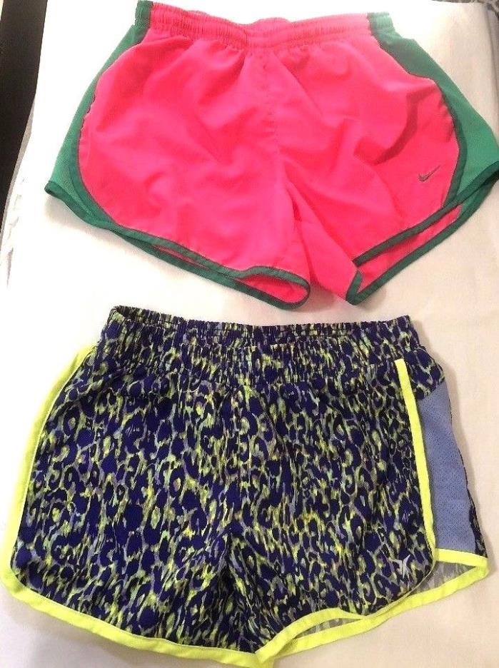 Nike Dri-Fit Athletic Shorts Sz L Pink Old Navy Shorts Purple 10/12 Lot of 2