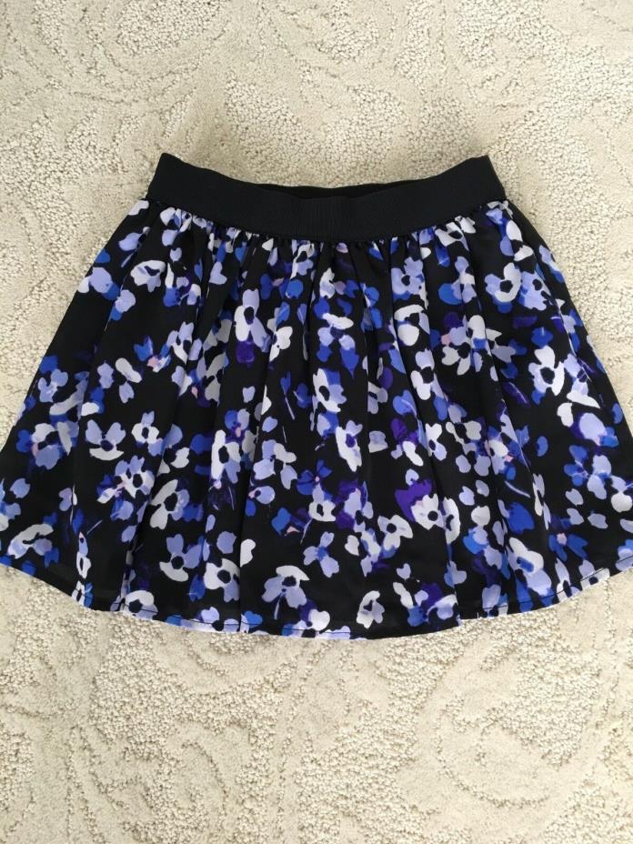 Girls 5T Kate Spade Blue and Black Floral Skirt