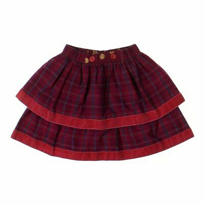 Matilda Jane Girls Skirt, size 6,  maroon,  cotton