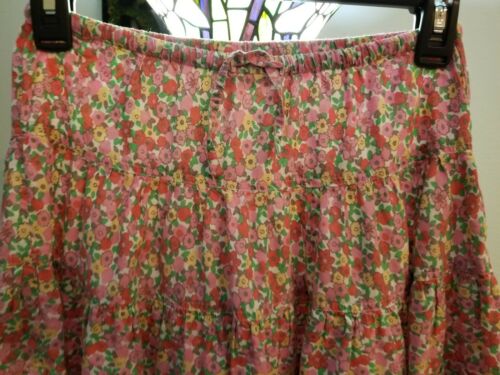 Mini Boden Floral Skirt Flowers Pinks Yellows 7-8 Years
