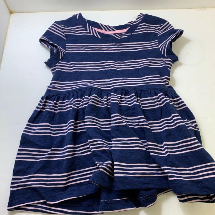 Cat And Jack Skirt/Shirt combo Blue Stripes