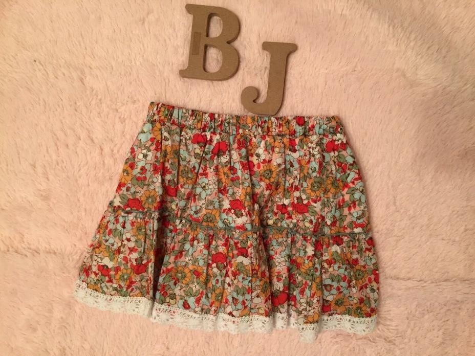 Stylebook Floral Skirt Lace Multi Color Girls Size Small