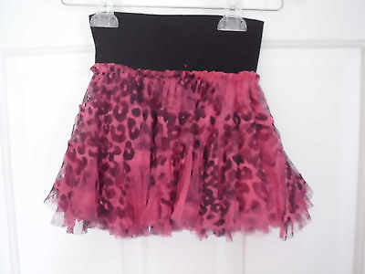 Little Mass Tulle skirt Pink/Black Sz 4