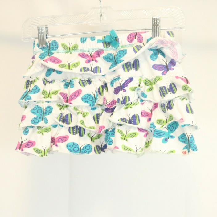 Hatley Girl's 7 Skirt Ruffled Drawstring Butterflies 100% Cotton