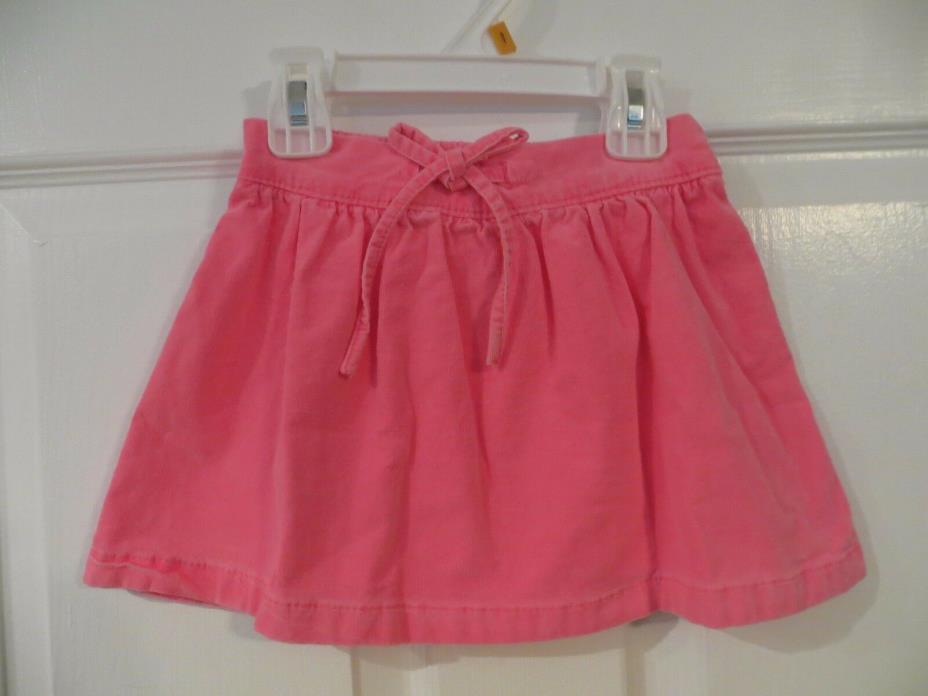 NEW CARTER'S GIRL'S HOT PINK CORDUROY SKIRT WITH BOW IN FRONT SIZES 3T 5T 5  8