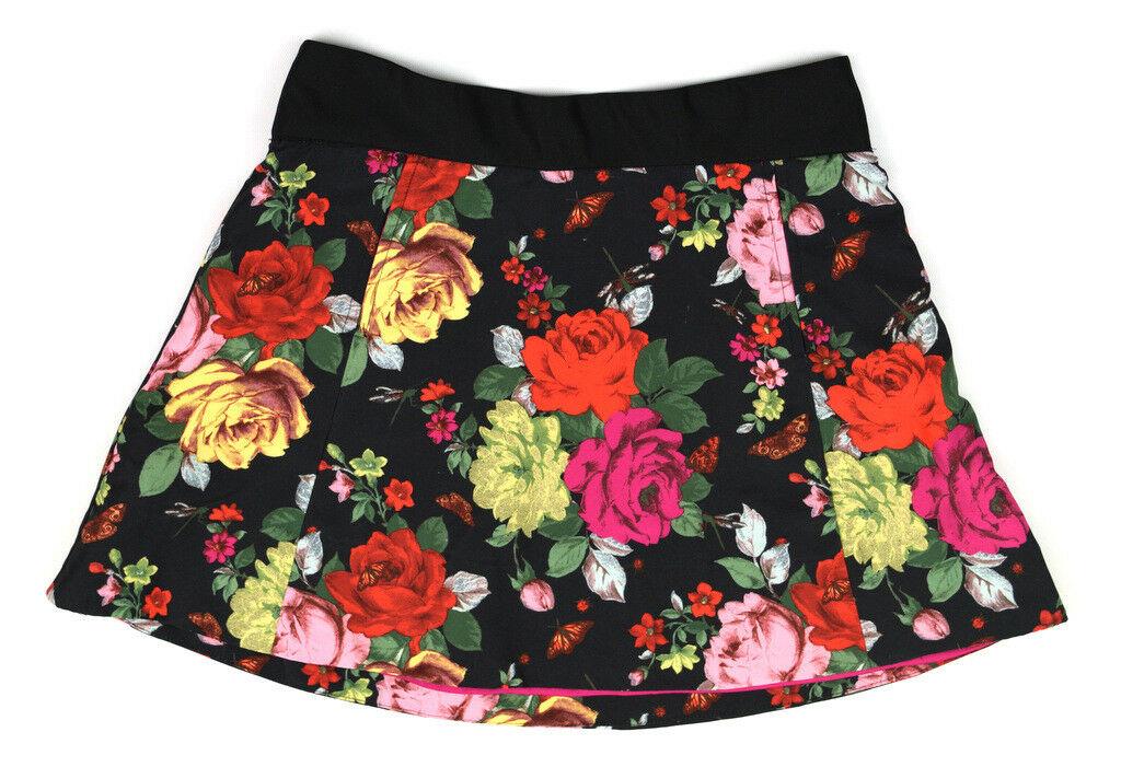 BAKER by TED BAKER Girl's Multi-Color Rose Floral A-Line Mini Skirt ~ 12