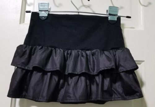 365 Kids Garanimals Girls Dance Short Skirt size 7 M Medium BLACK Ruffle     EUC