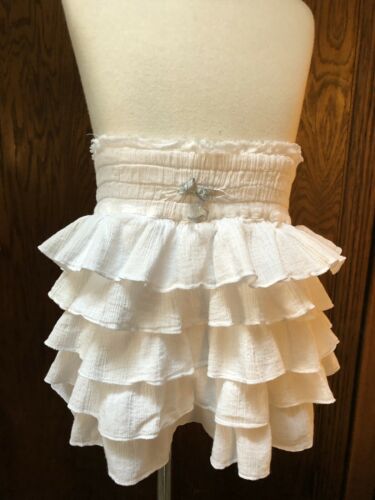 Zara Kids White Ruffle Skirt Size 9-10