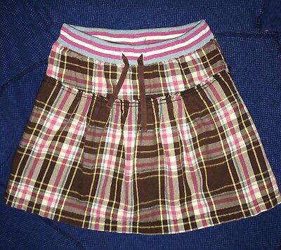 Mini Boden Plaid Check School Skirt Girl Sz 9-10 EUC