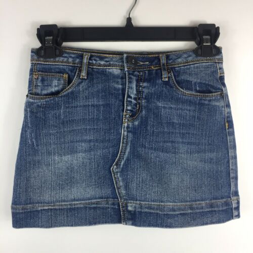 Justice Jean Blue Denim Skirt Skort Girls Size 10 Reg