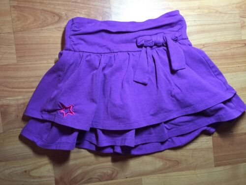 American Girl Girls Sz. XS 6 Knit Purple Tiered Skort