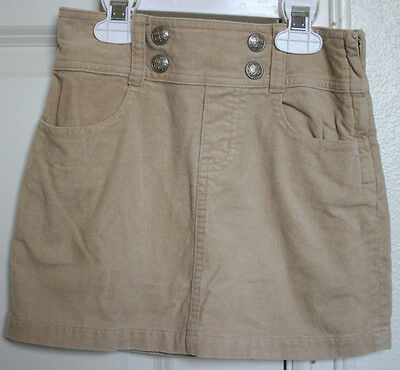Gymboree PENGUIN CHALET Size 6 Skirt Cotton Skort Khaki EUC