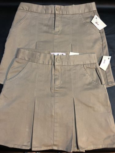 NWT Girls Size 10 Khaki Old Navy Uniform Skort/skirt With Adjustable Waist.