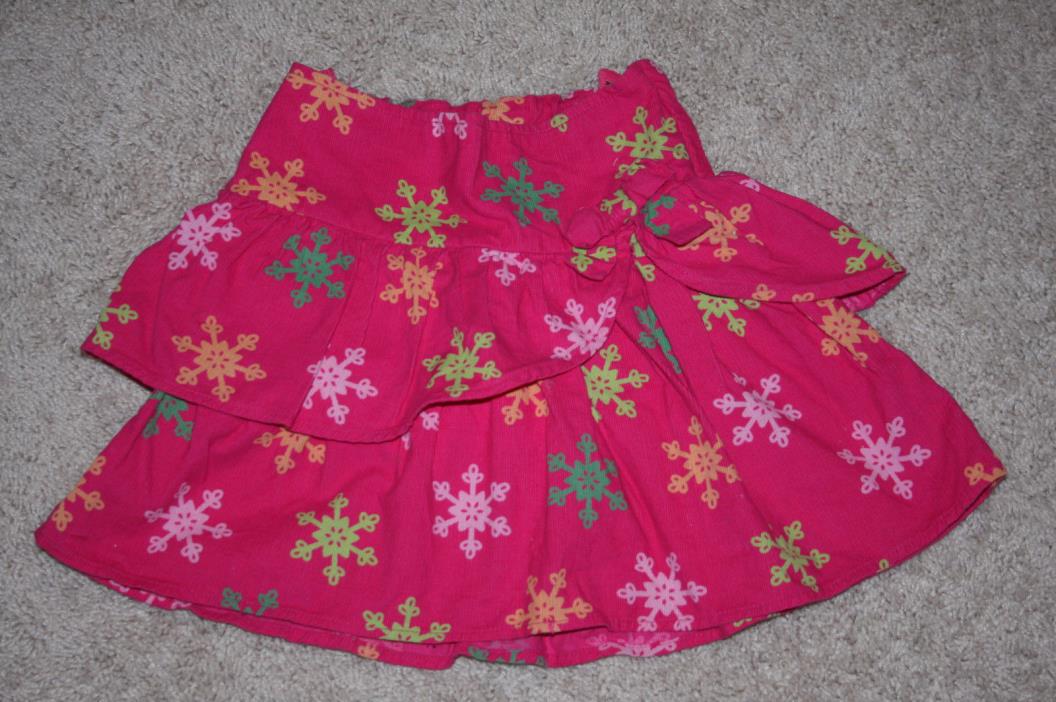 Gymboree Cheery All the Way Snowflake Skirt Skort Size 6 EUC   b3