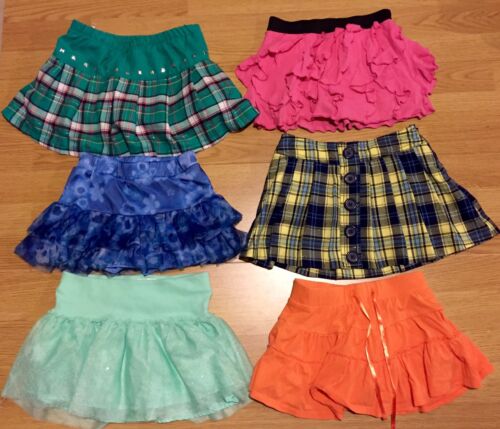 GIRLS Lot SKORTS SIZE 6 ALL JUSTICE Back To School  Free Shipping Skirt Skort