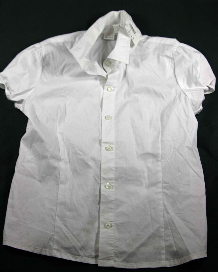 NWT Children’s Place Girls White SS Blouse Size L (10-12) Months FREE SHIPPING