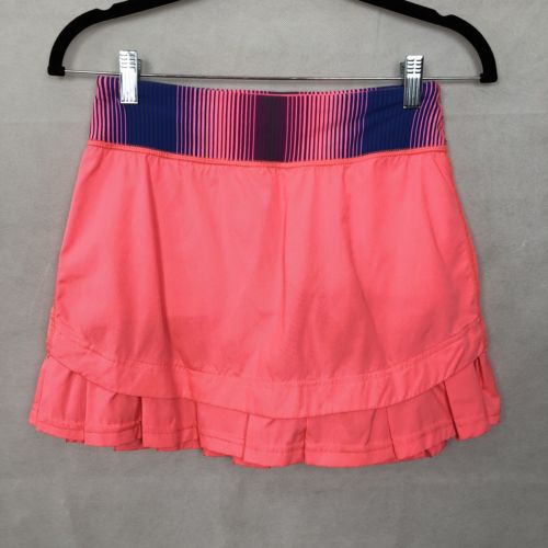 Ivivva Set The Pace Skirt 12 Pink Skort Girls Youth Athletica Stretch Tennis