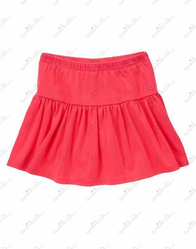 Gymboree 8 deep orangy pink all cotton skort skirt 