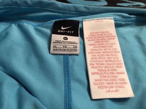 Nike Dri-Fit XL 158-170 CM 13-15YRS New Without Tags