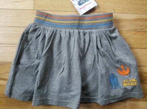 NWT HANNA ANDERSSON GRAY STAR WARS SCOOTER SKIRT SKORT R2D2 SHIP 110 5 140 10