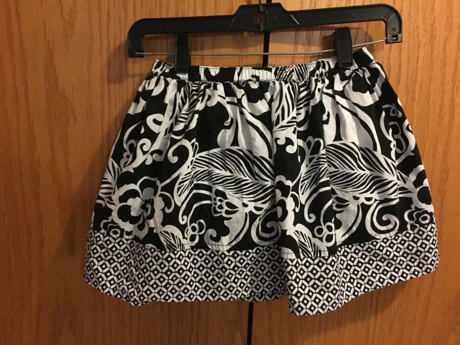 Girls Gymboree Blue White Flower Skort Size 7