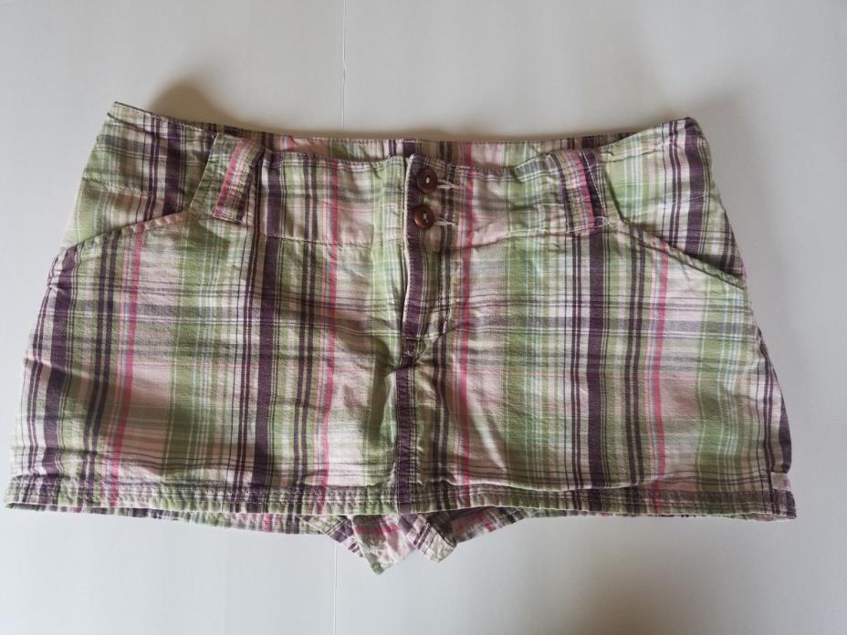 Abercrombie Girls Plaid Skort Skirt/Shorts Size 16