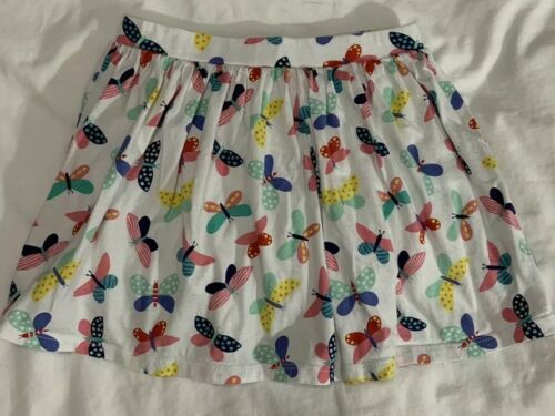 Carters Girls White Skort With Multicolored Butterflies Size 6/6X