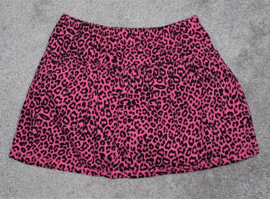 FADED GLORY:  Cute!  Pink & Black Leopard Print, Skort/Skirt, EUC:  Med. 7/8