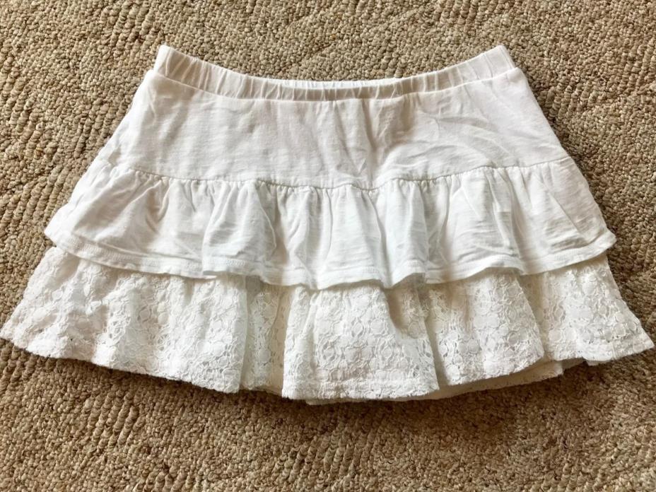 Old Navy Girls Junior Skirt Skort White Lace Size 14