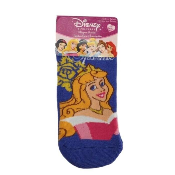 Disney Princess Aurora Slipper Socks Size 6-8 Young Girls NEW