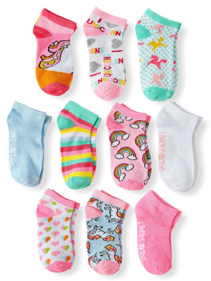 New Limited Too 10-Pack Low Cut Socks 