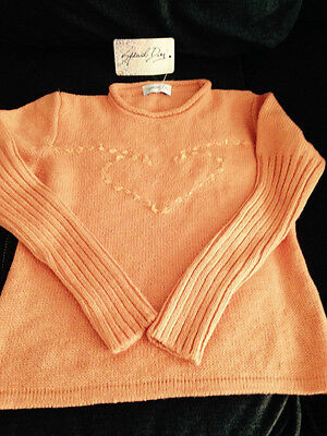 Special Day Girls' Wool and Acrylic Orange Knit Top (7Yr.) MSRP:  $227.00