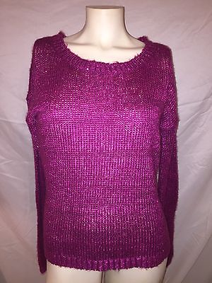 NEW NWT DOLLED UP BY FANG KIDS CHILD GIRLS  LS MAGENTA SWEATER SIZE XL