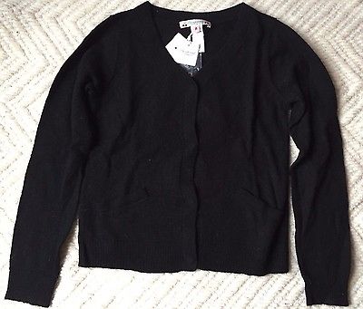 Bonpoint Girls/Womens YAM Black Cardigan Sweater Size L *NWT*