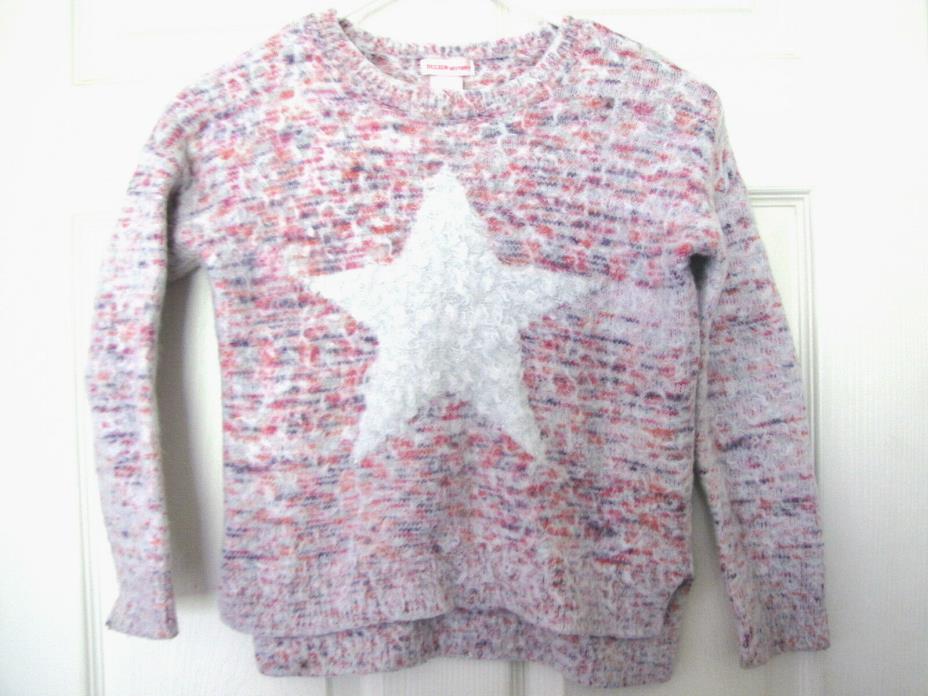 DESIGN HISTORY SWEATER PINK STAR GIRLS SIZE M MEDIUM 8 PULLOVER