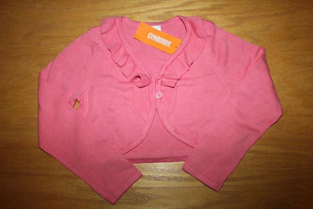 NWT Gymboree Spring Picnic Party size 5-6 Pink Ruffle Cardigan Sweater Easter